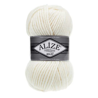Alize Superlana maxi gyapjú fonal - 062 Krém