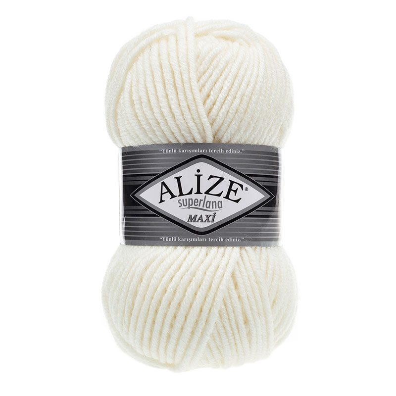 Alize Superlana maxi gyapjú fonal - 062 Krém