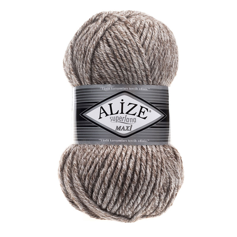 Alize Superlana maxi gyapjú fonal - 803 Tejeskávé melange