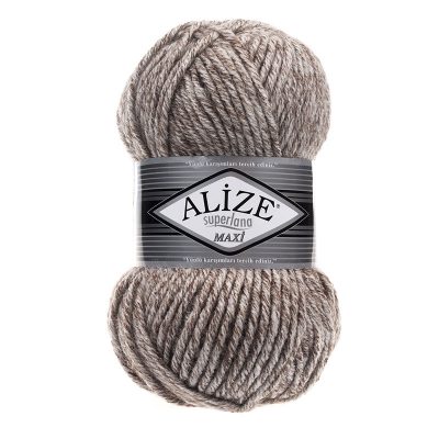 Alize Superlana maxi gyapjú fonal - 803 Tejeskávé melange