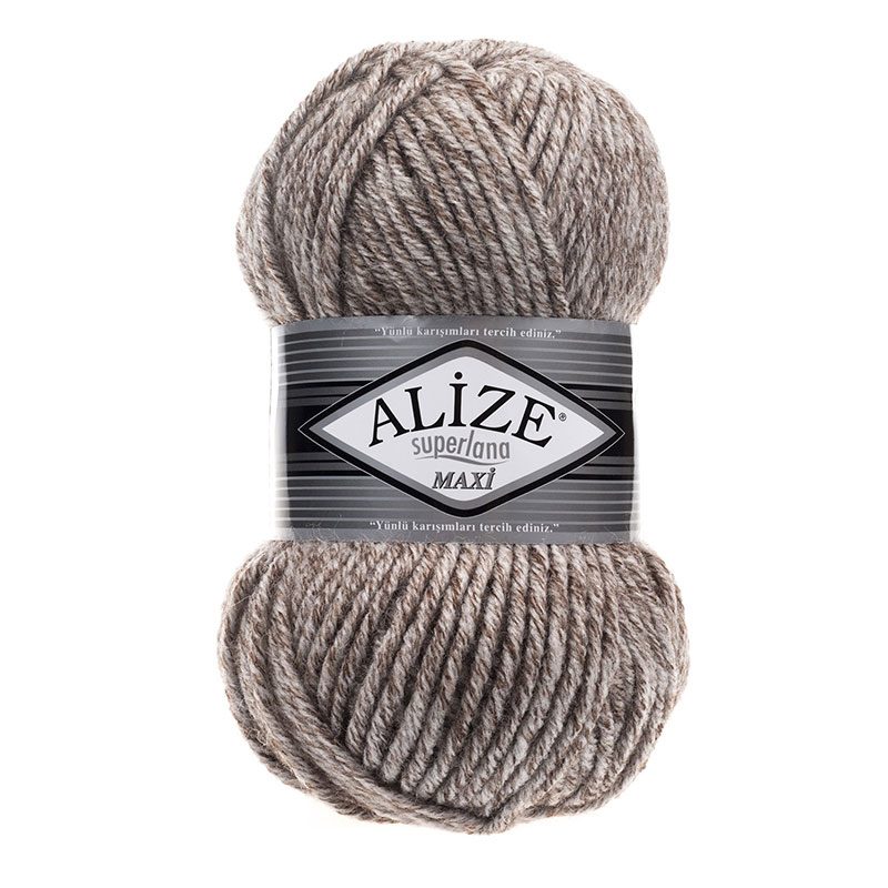 Alize Superlana maxi gyapjú fonal - 803 Tejeskávé melange
