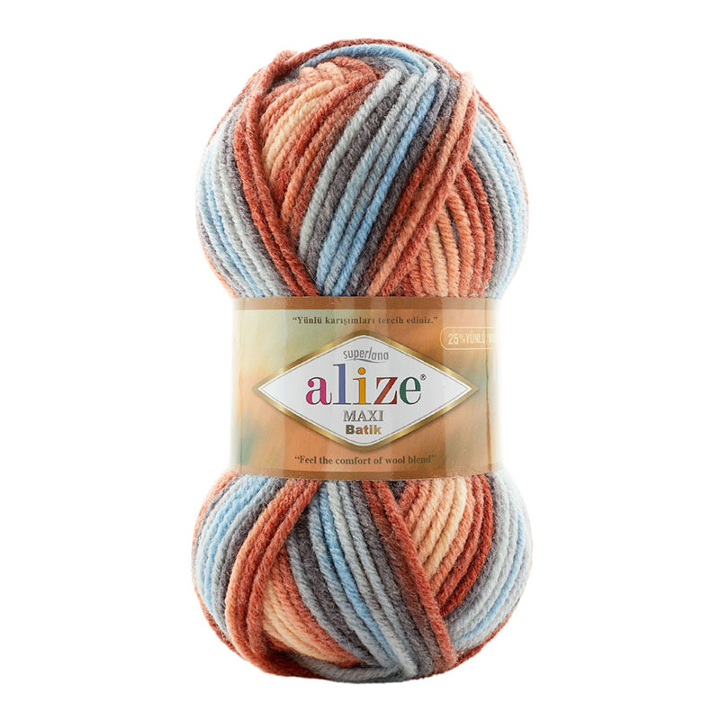 Alize Superlana maxi batik gyapjú fonal - 7922