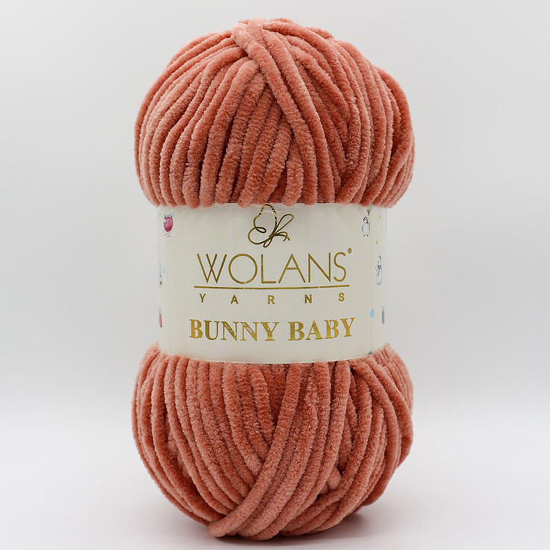 Wolans Bunny Baby plüssfonal - 54 - Rózsabarna