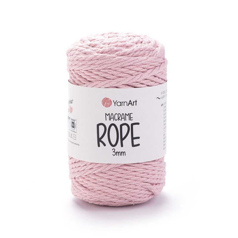 YarnArt Macrame Rope 3mm makramé fonal - 762 - Rózsaszín