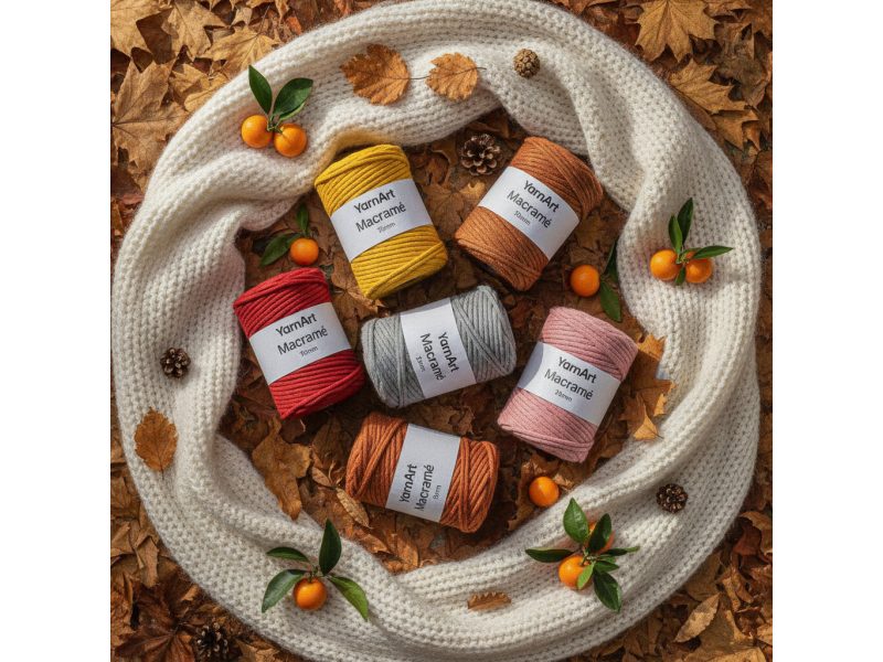 YarnArt Macrame Rope 3mm – Prémium, kifésülhető makramé fonal