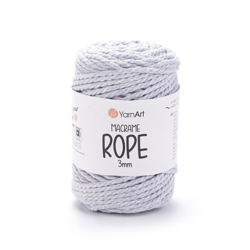 YarnArt Macrame Rope 3mm makramé fonal - 756 - Szürke