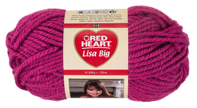 Red Heart Lisa Big fonal - 136 - pink