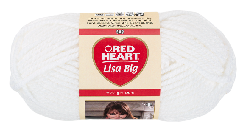 Red Heart Lisa Big fonal - 101 - fehér